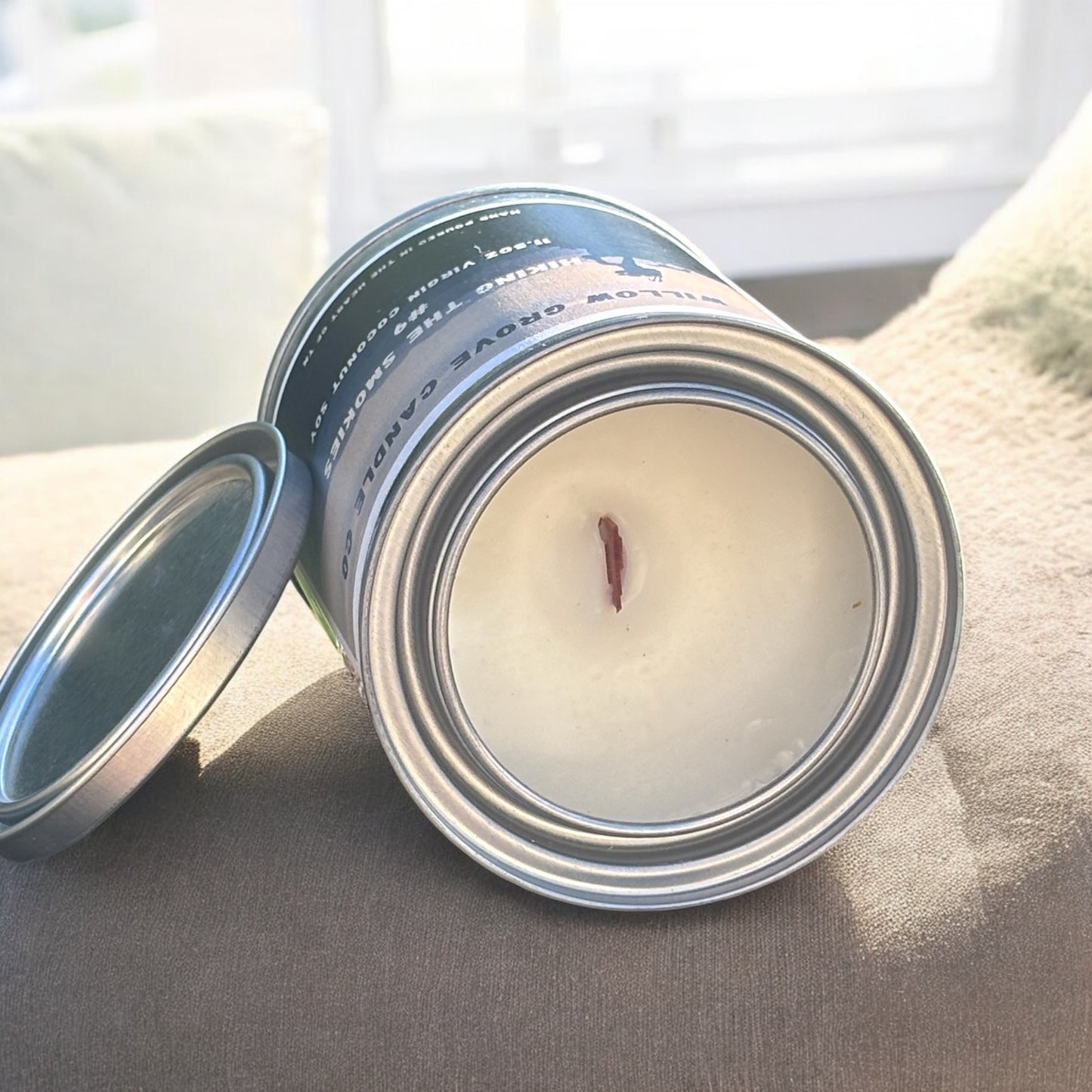 Hiking the Smokies--Paint can Candles